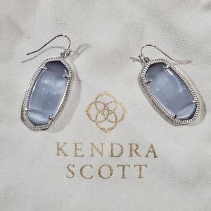 Kendra Scott Elle Silver Drop Earrings